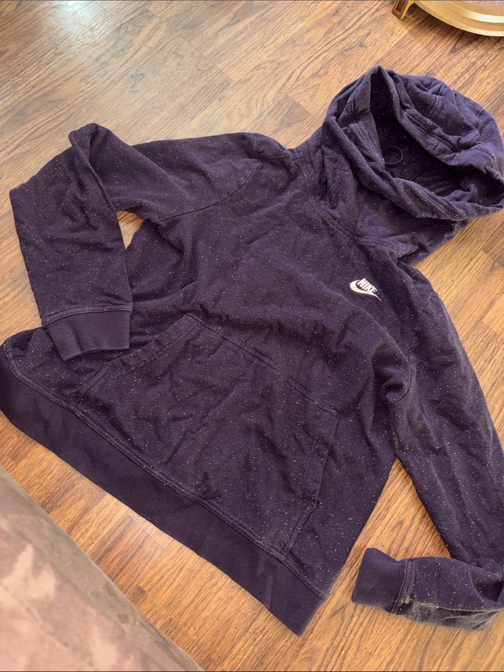 Nike Women's Dark Navy Speckled Pullover Hoodie